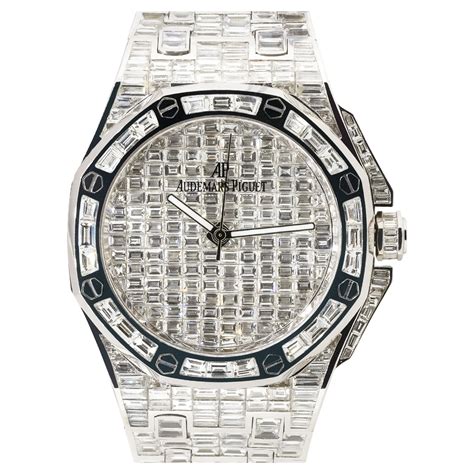 audemars piguet full diamond price|audemars piguet baguette diamonds price.